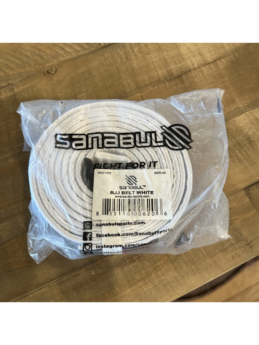 Sanabul Brazilian Jiu Jitsu White Belt A4 Brand New